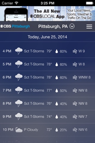 CBS Pittsburgh Weather screenshot 4