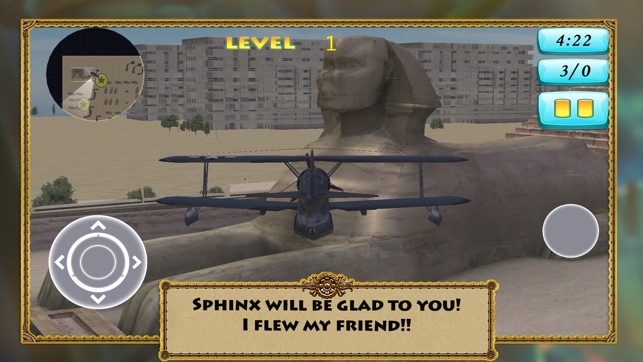 3D Flight Sphinx and Pyramid of Cheops S