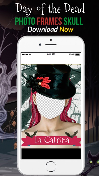 How to cancel & delete Day of the Dead Photo Frame Skull from iphone & ipad 2