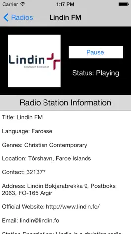 Game screenshot Faroe Islands Radio Live hack