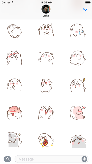 Funny Fat Cat Stickers(圖1)-速報App