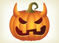 Pumpkin Halloween Emoji Sticker #2