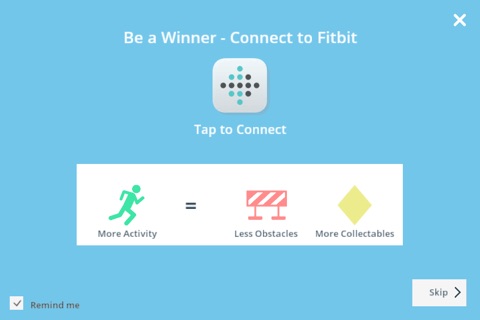 BitRun: your Fitbit activity turned into a game screenshot 2