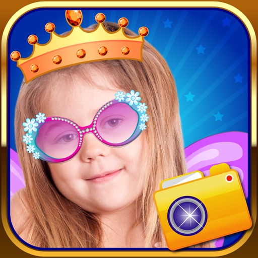 iStickOn Princess Sticker Pro photo girl booth prop dress up fairy salon picture editor icon
