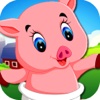 Chase the Pink Pig in Farm Land of Ranch Sunset HD