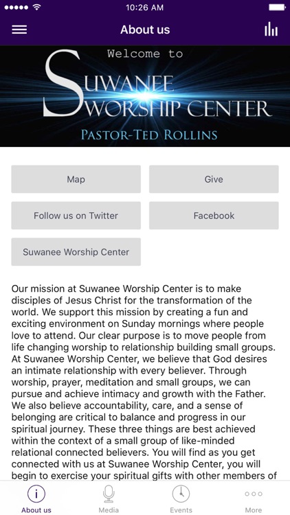 Suwanee Worship Center App