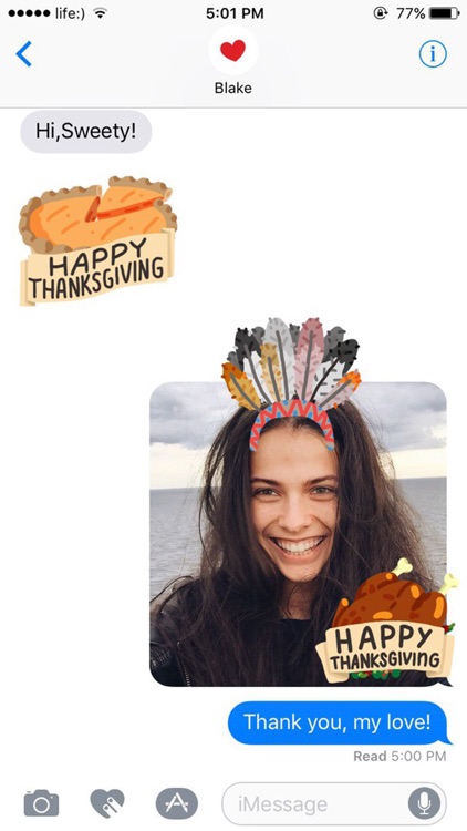Thanksgiving Day Stickers Pack