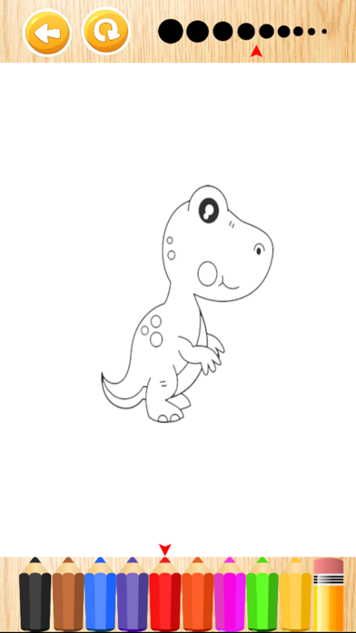 子供のための恐竜ぬりえページをペイントゲームを描きます Iphoneアプリ アプすけ