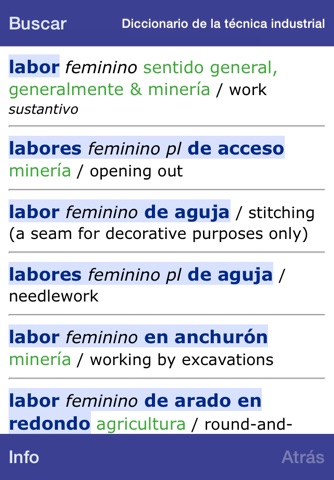 Dictionary Engineering EN-ES screenshot 2