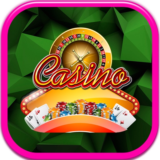 Casino Wizard Slots Green in Black icon