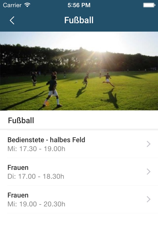 UniSport Köln screenshot 2