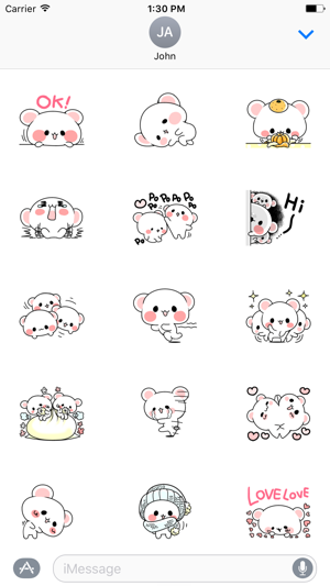 Cute Bear Love Life Sticker(圖1)-速報App