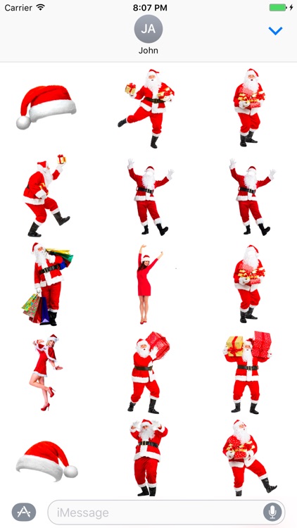 Selfie Santa Sticker