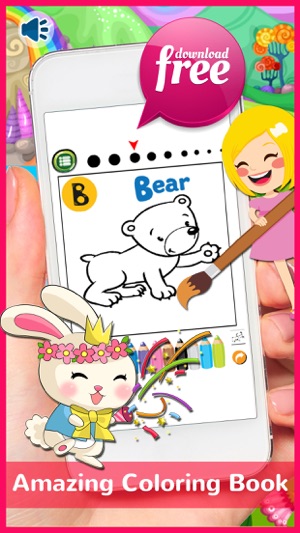 Animals ABC Coloring Book Free For Toddlers & Kids(圖2)-速報App