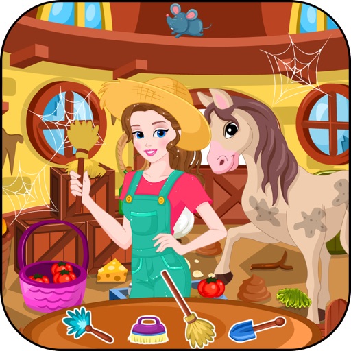 Woman Farmer Clean Up icon