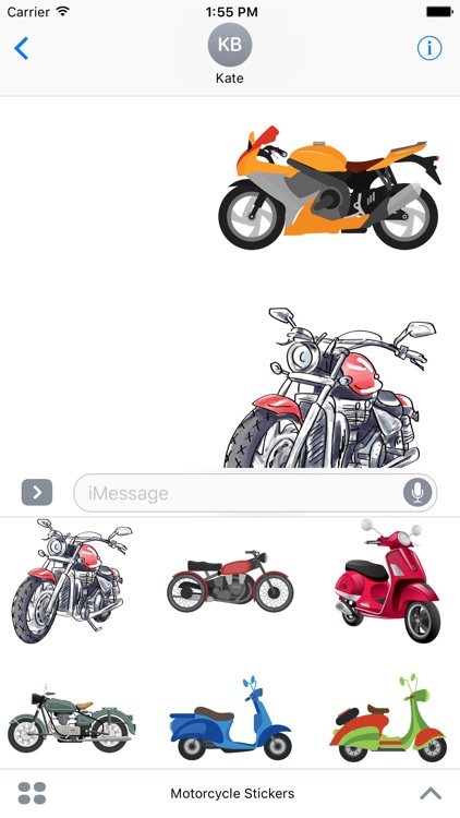 Motorcycle Stickers For iMessage