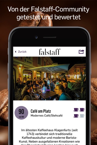 Caféguide Falstaff screenshot 2