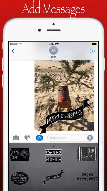 Imprint Holiday Stickers - Modern Christmas