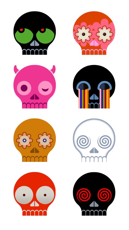 skull pop animated stickers