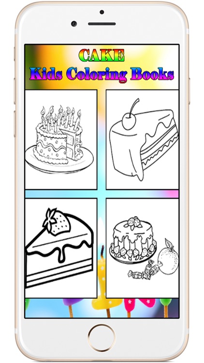 Birthday Cake Cartoon Kids Coloring Books for Baby screenshot-3