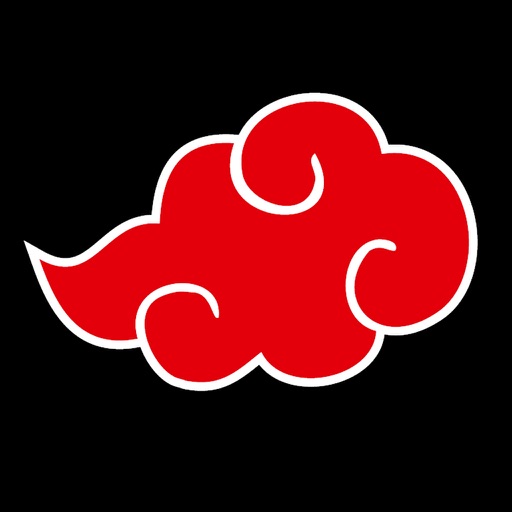 Download Dark Red Akatsuki Cloud iPhone Wallpaper