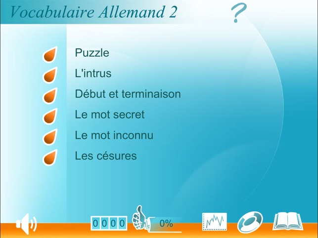 Le vocabulaire allemand intermédiaire