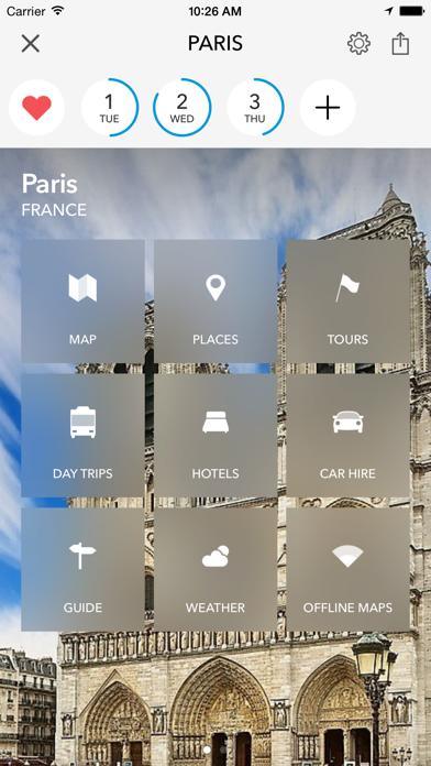 Screenshot of Parigi - Mappa offline e guida della città1