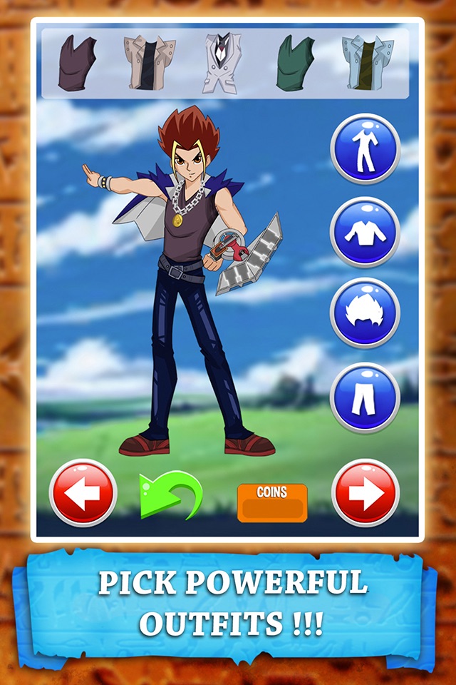 Super Hero Dress Up Games for Boys Yugioh Edition screenshot 3