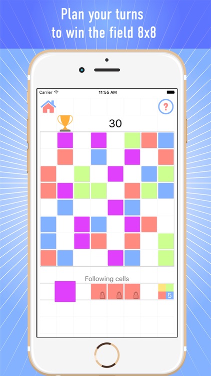 Colored Cells: Magic lines