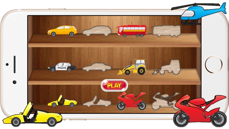 Vehicles Matching Puzzles Games for Kids and Baby screenshot-4