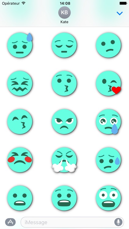 TURQUOISE Emoji • Stickers for iMessage