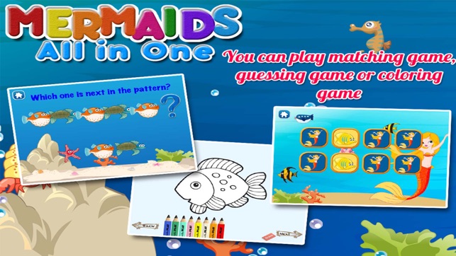 Mermaid Preschool Games for Kids(圖4)-速報App