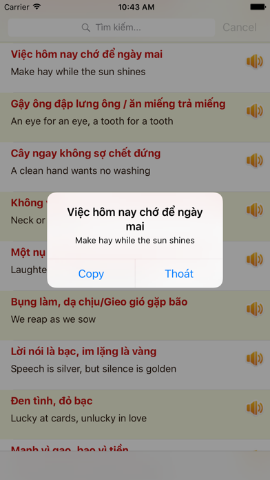 How to cancel & delete Học Tiếng Anh Giao Tiếp qua 123 Ca Dao - Tục Ngữ from iphone & ipad 2