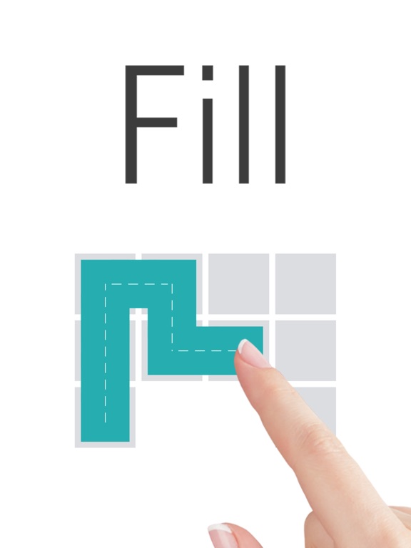 Fill one-line puzzle game на iPad