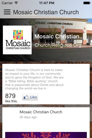 Mosaic Christian Church screenshot 3