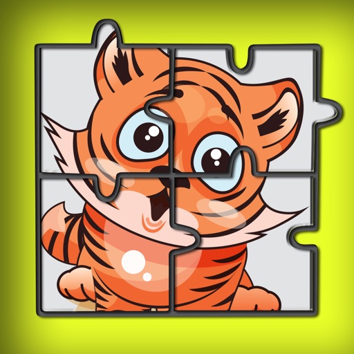 Baby Tiger Jaguar Jigsaw Puzzles for Kids Icon