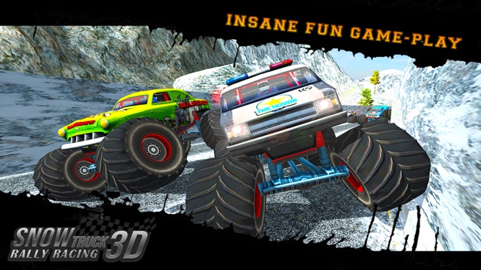 冬季怪物卡车赛车拉力2017年：汽车比赛