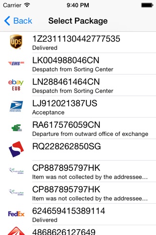 Parcel Tracker screenshot 4