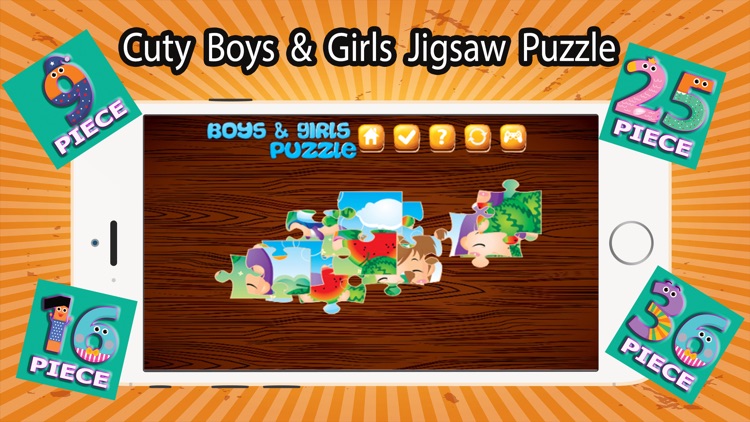 Cutey Boys And Girls Jigsaw Puzzle screenshot-4