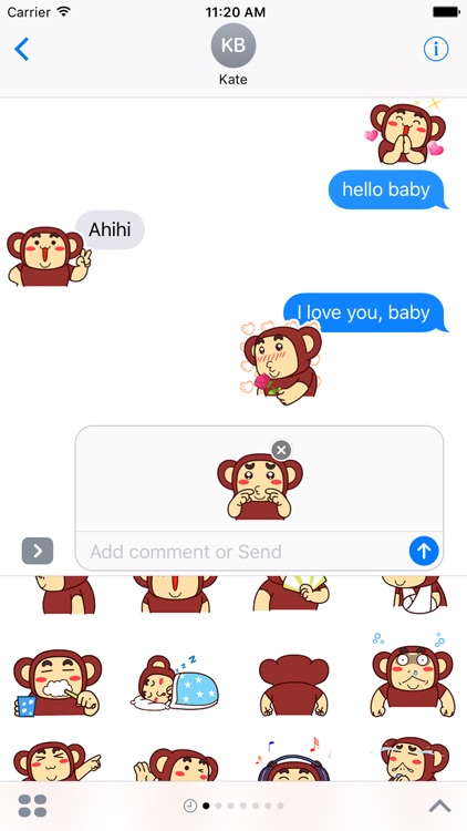 Funny gorilla animated emojis - Fx Sticker screenshot-4