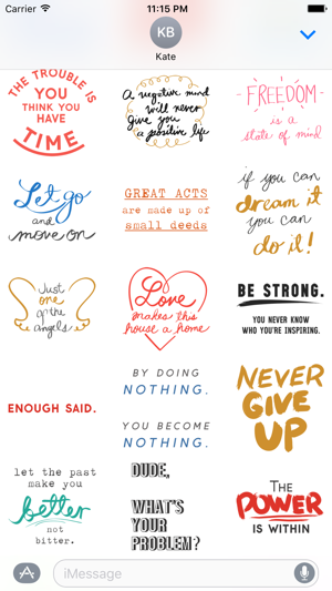 QUOTEs II Stickers for iMessage(圖2)-速報App