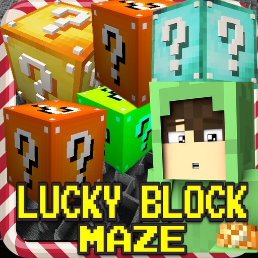 Lucky Block Maze : Mini Survival Game icon