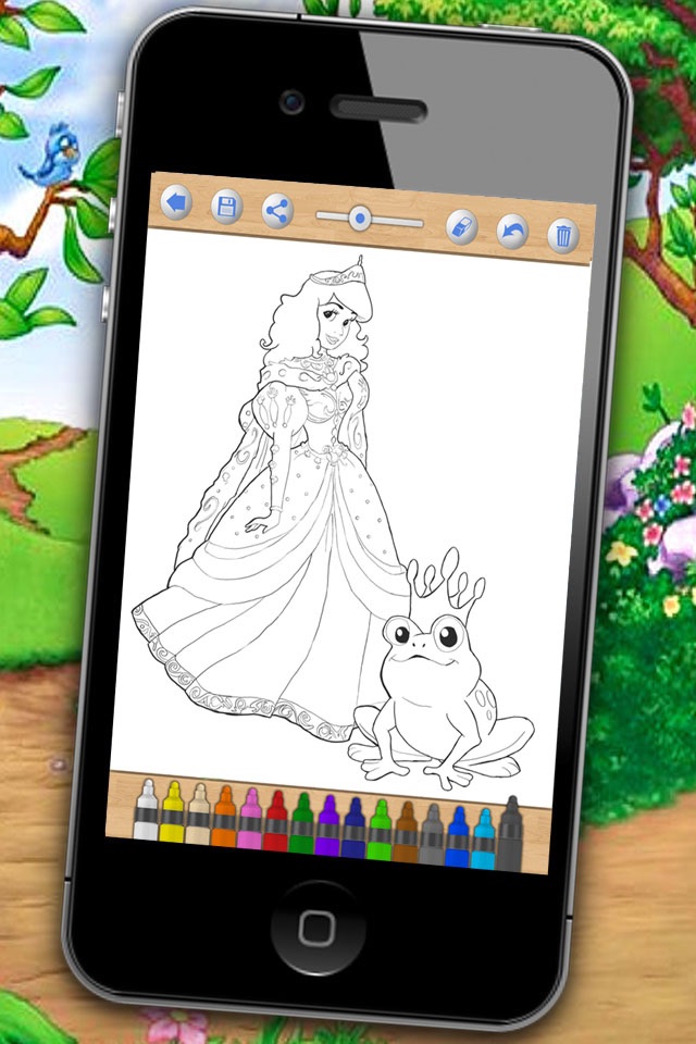 Paint and color Princesses – coloring book screenshot 3