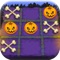 It is a classic tic-tac-toe based game with Halloween theme