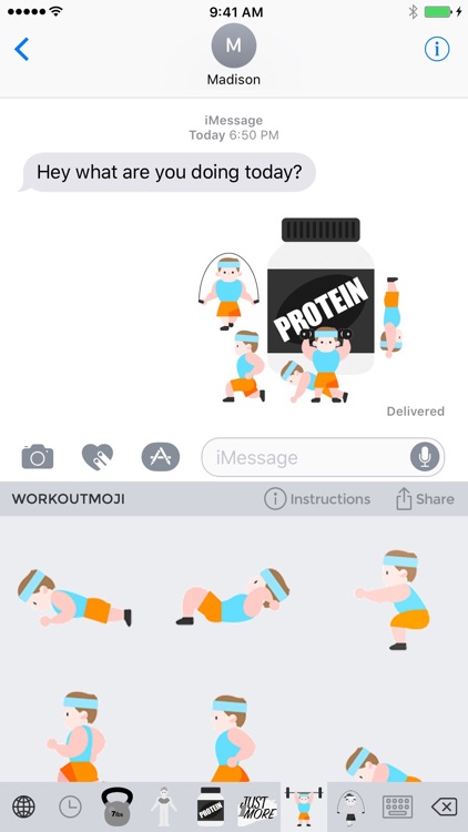 Workoutmoji - Workout Emojis and Stickers screenshot-1