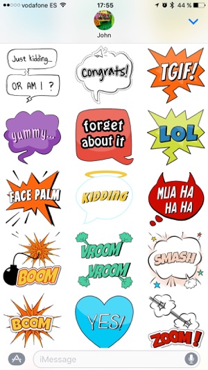 AMAZING Comic Style Balloons Sticker Pack(圖4)-速報App