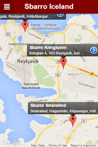 Sbarro Iceland screenshot 2