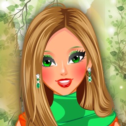 Smiling Girl Autumn Make Up - Beauty salon