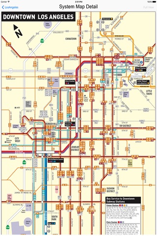Los Angeles - Bus Rail Metro and Street View Maps screenshot 2