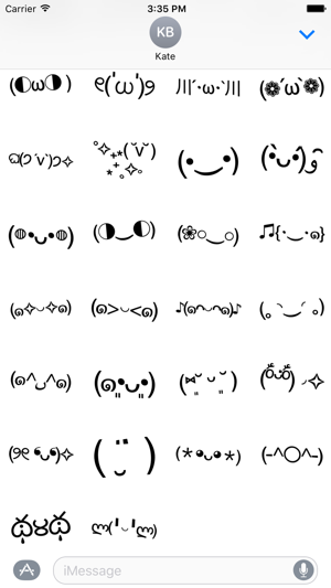 Happy! Text Emoticon Stickers for iMessage 2(圖2)-速報App